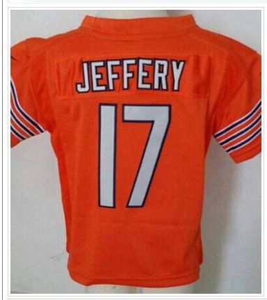 Toddler NEW Bears #17 Alshon Jeffery Orange Stitched NFL Elite Jersey