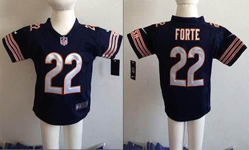 Youth NEW Bears #22 Matt Forte Navy Blue Team Color Stitched NFL Elite Jersey