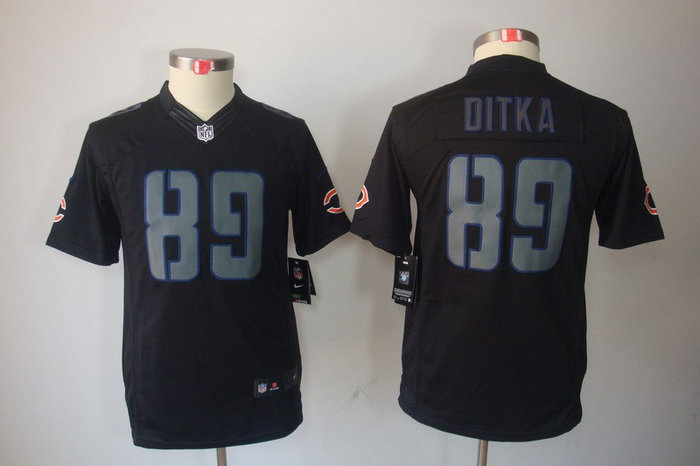 Youth NEW Chicago Bears 89 Mike Ditka Black Jerseys(Impact Limited) Youth NEW Chicago Bears 89 Mike Ditka Black Jerseys(Impact Limited)