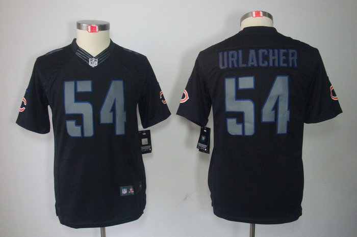Youth NEW Chicago Bears 54 Brian Urlacher Black Jerseys(Impact Limited) Youth NEW Chicago Bears 54 Brian Urlacher Black Jerseys(Impact Limited)