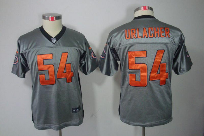 Youth NEW Chicago Bears 54 Brian Urlacher Grey Shadow NFL Jerseys Youth NEW Chicago Bears 54 Brian Urlacher Grey Shadow NFL Jerseys