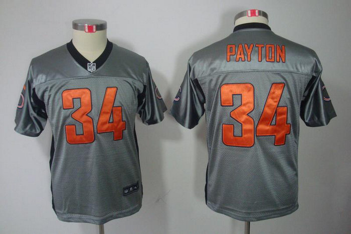 Youth NEW Chicago Bears #34 Walter Payton Grey Shadow NFL Jerseys Youth NEW Chicago Bears #34 Walter Payton Grey Shadow NFL Jerseys