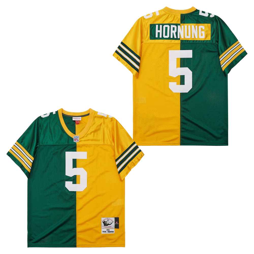Mitchell And Ness Packers #5 Throwback Stitched NFL Jersey 5