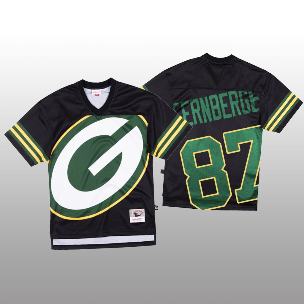 NFL Green Bay Packers #87 Jace Sternberger Black Men's Mitchell & Nell Big Face Fashion Limited NFL Jersey NFL Green Bay Packers #87 Jace Sternberger Black Men's Mitchell & Nell Big Face Fashion Limited NFL Jersey