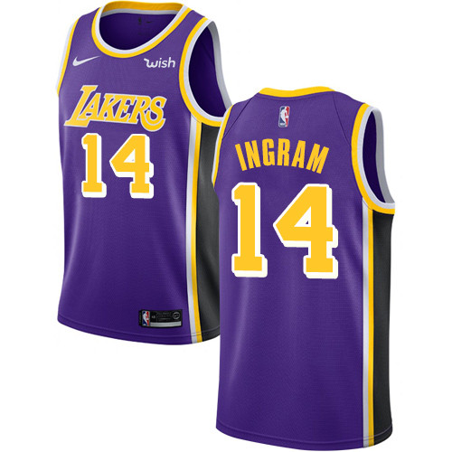 Lakers #14 Brandon Ingram Purple Youth Basketball Swingman Statement Edition Jersey Lakers #14 Brandon Ingram Purple Youth Basketball Swingman Statement Edition Jersey