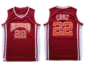 Richmond Oilers 22 Timo Cruz Red Collge Basketball Jersey