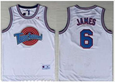 Space Jam Tune Squad #6 James White Stitched Basketball Jersey