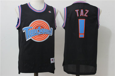 Tune Squad ! Taz Black Stitched Movie Jersey