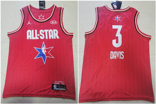 Lakers 3 Anthony Davis Red 2020 NBA All-Star Jordan Brand Swingman Jersey