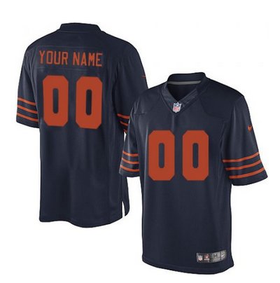 Men's Nike Chicago Bears Customized Limited Blue 1940s Throwback Alternate NFL Jersey Men's Nike Chicago Bears Customized Limited Blue 1940s Throwback Alternate NFL Jersey