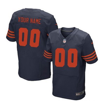 Men's Nike Chicago Bears Customized Elite Blue 1940s Throwback Alternate NFL Jersey