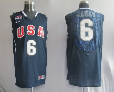 2010 USA Championship 6 James Blue Jerseys