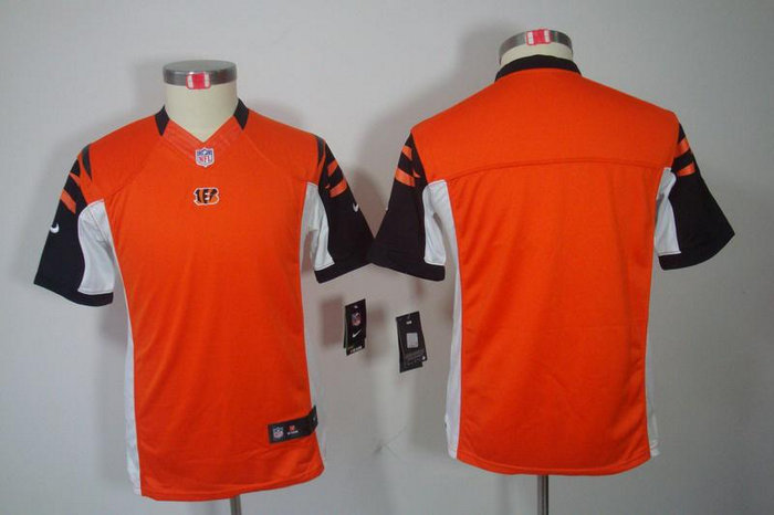 Youth NEW NFL Cincinnati Bengals Blank Orange Jerseys
