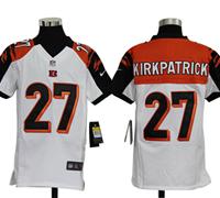 Youth Nike NFL Cincinnati Bengals 27 Dre Kirkpatrick White Jerseys