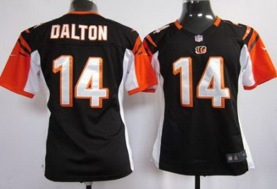Youth Nike Cincinnati Bengals 14 Andy Dalton Black Jerseys