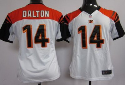 Youth Nike Cincinnati Bengals 14 Andy Dalton White Jerseys