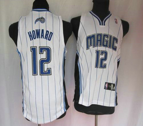 Basketball Kids jerseys Orlando Magic 12 Howard white strip