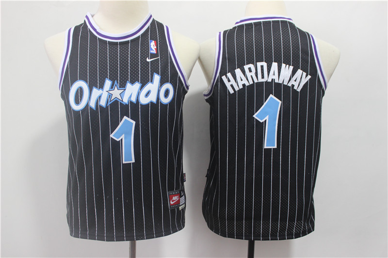 Youth Magic 1 Penny Hardaway Black Youth Nike Throwback Jersey