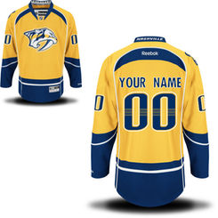 Reebok Nashville Predators Men's Premier Home Custom Jersey - Gol Reebok Nashville Predators Men's Premier Home Custom Jersey - Gol