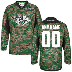 Men's Nashville Predators Reebok Digital Camo Veteran's Day Custom Practice Jersey Men's Nashville Predators Reebok Digital Camo Veteran's Day Custom Practice Jersey