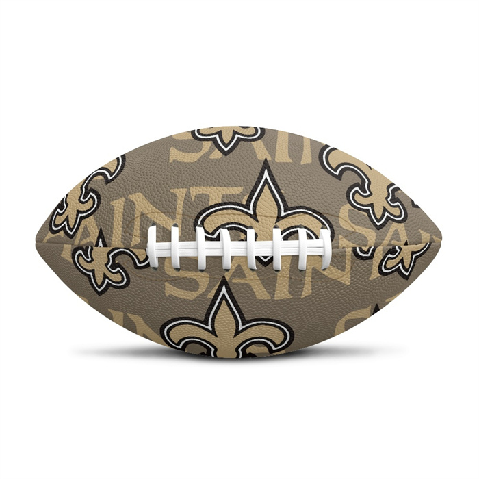 New Orleans Saints Team Logo Mini Football (11.9in-7.3in)