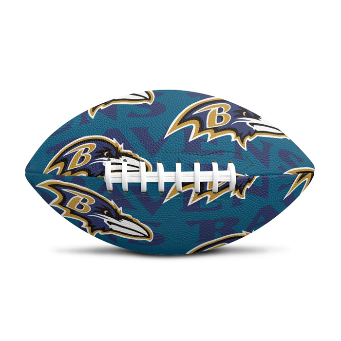 Baltimore Ravens Team Logo Mini Football (11.9in-7.3in)