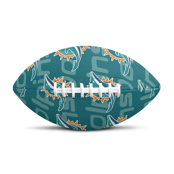 Miami Dolphins Team Logo Mini Football (11.9in-7.3in)