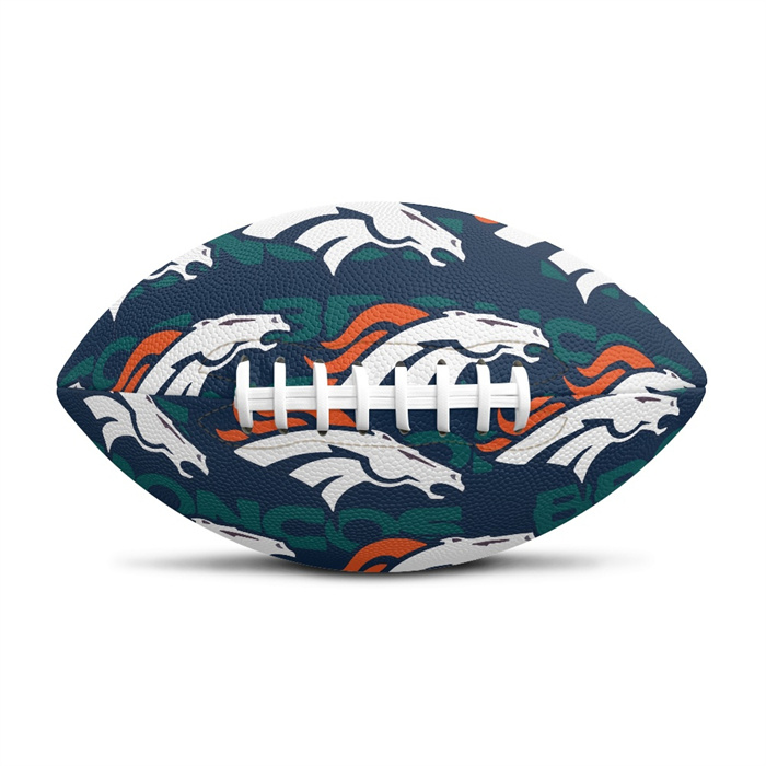 Denver Broncos Team Logo Mini Football (11.9in-7.3in)