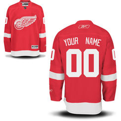 Reebok Detroit Red Wings Custom Youth Premier Home Jersey