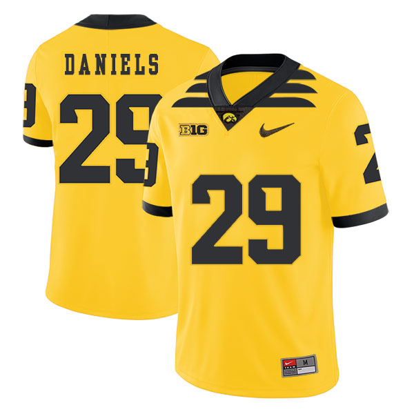 Iowa Hawkeyes 29 LeShun Daniels Yellow College Football Jersey