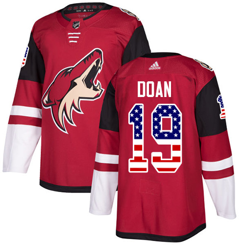 Adidas Coyotes #19 Shane Doan Maroon Home Authentic USA Flag Stitched NHL Jersey Adidas Coyotes #19 Shane Doan Maroon Home Authentic USA Flag Stitched NHL Jersey