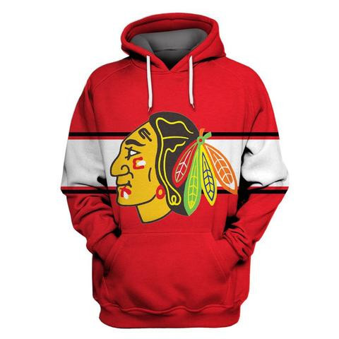 Blackhawks Red All Stitched Hooded Sweatshirt Blackhawks Red All Stitched Hooded Sweatshirt