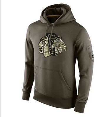 Men's Chicago Blackhawks Nike Salute To Service NHL Hoodie