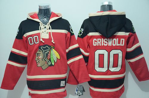 Blackhawks #00 Clark Griswold Red Sawyer Hooded Sweatshirt Stitched NHL Jersey Blackhawks #00 Clark Griswold Red Sawyer Hooded Sweatshirt Stitched NHL Jersey