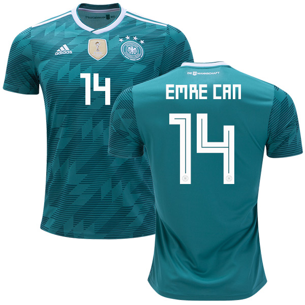 Germany #14 Emre Can Away Kid Soccer Country Jersey