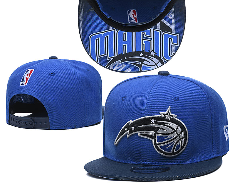 Magic Team Logo Blue Black Adjustable Hat TX