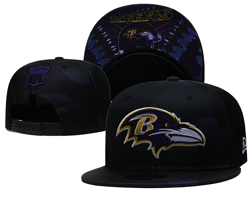Ravens Snapback Hat Black--YD