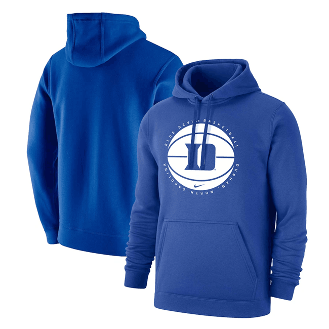 Men's Duke Blue Devils Royal Basketball Pullover Hoodie