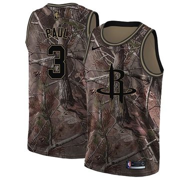 Nike Rockets #3 Chris Paul Camo Women's NBA Swingman Realtree Collection Jersey