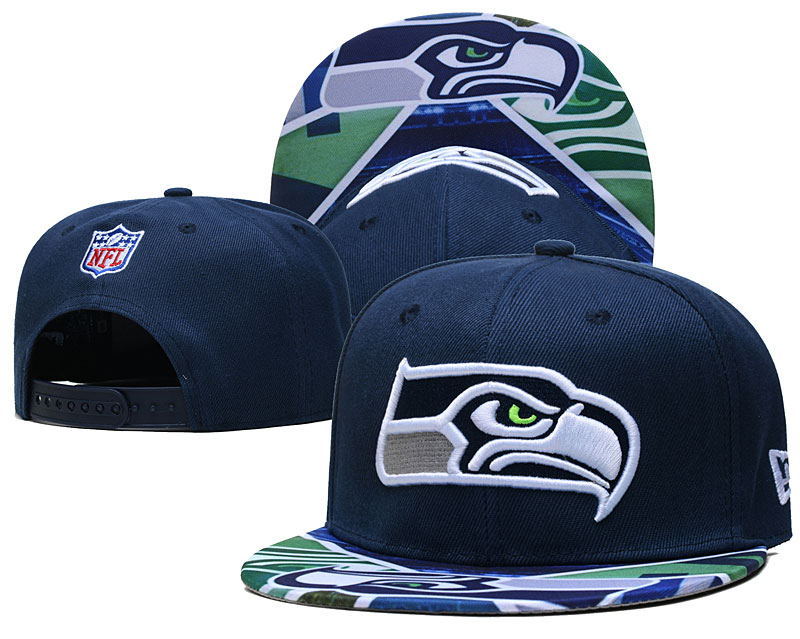 Seahawks Team logo Snapback Hat--LH Seahawks Team logo Snapback Hat--LH