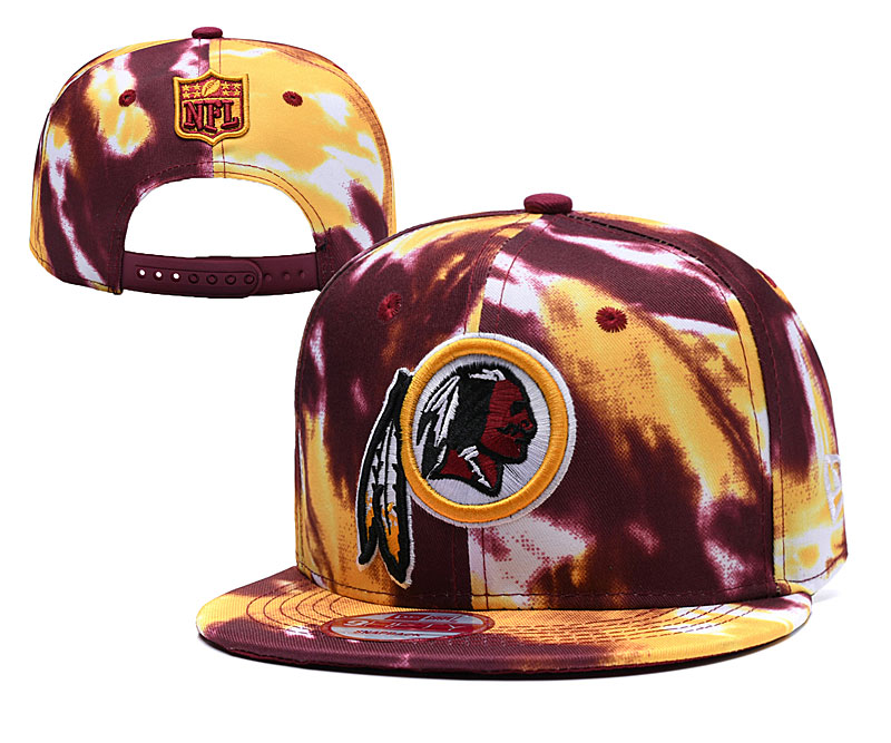 Redskins Team Logo Yellow Red Adjustable Hat YD
