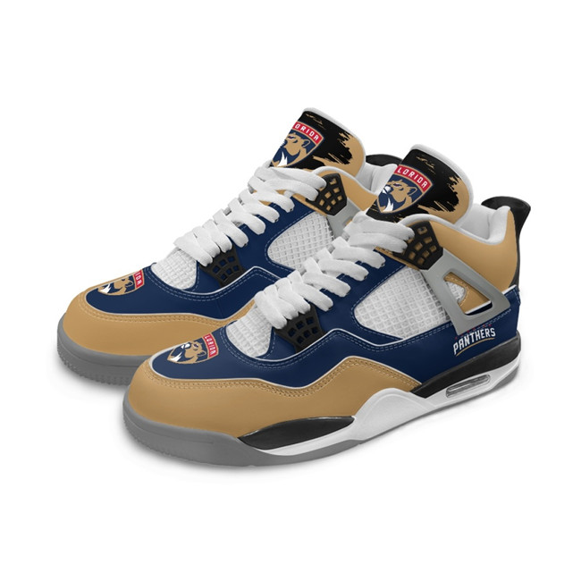 Women's Florida Panthers Running Weapon Air Jordan 4 Shoes 003