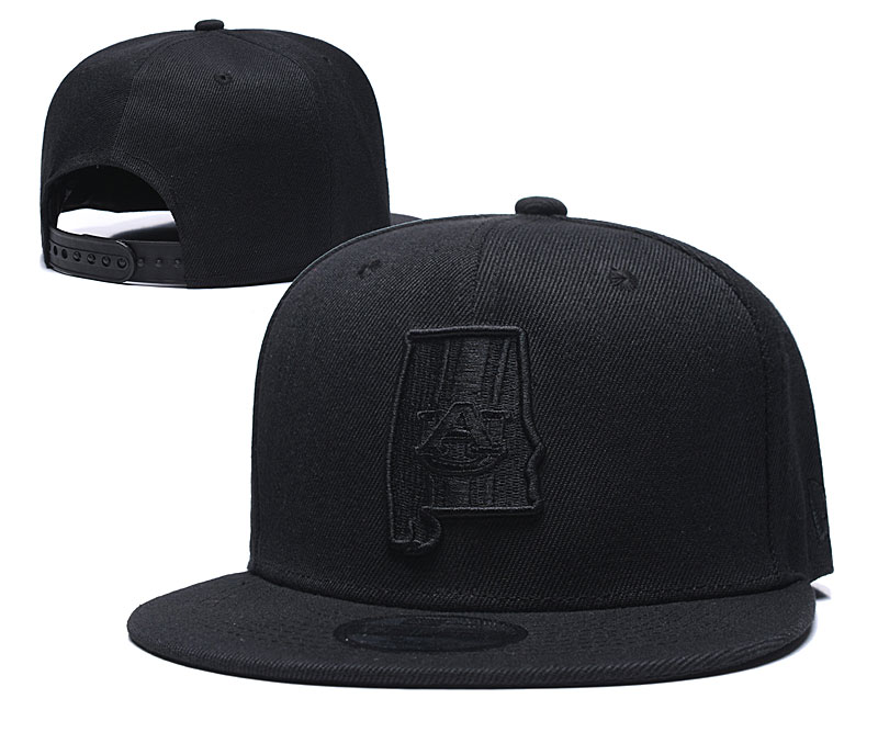 Auburn Tigers Team Logo Black Yellow Adjustable Hat GS