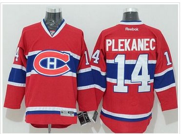 Montreal Canadiens #14 Tomas Plekanec Stitched Red New CH NHL Jersey