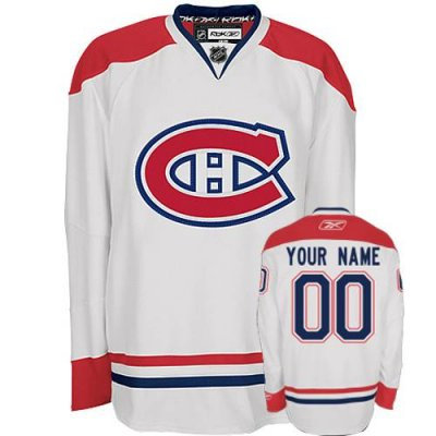 Montreal Canadiens white Customized Jersey