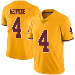 Men's Washington #4 Taylor Heinicke Limited Color Rush Jersey - Gold