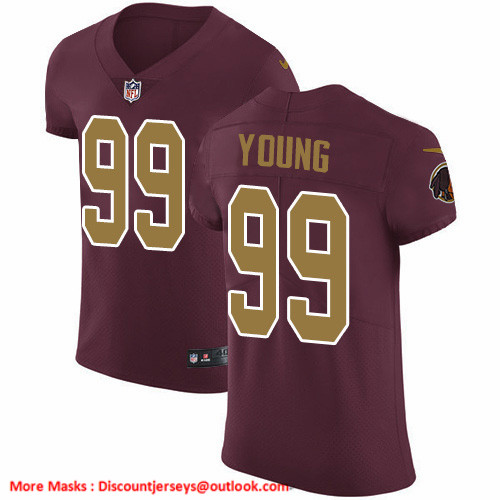 Nike Redskins #99 Chase Young Burgundy Red Alternate Men's Stitched NFL New Elite Jersey
