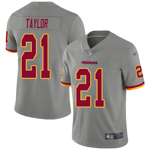 Redskins #21 Sean Taylor Gray Men's Stitched Football Limited Inverted Legend Jersey Redskins #21 Sean Taylor Gray Men's Stitched Football Limited Inverted Legend Jersey
