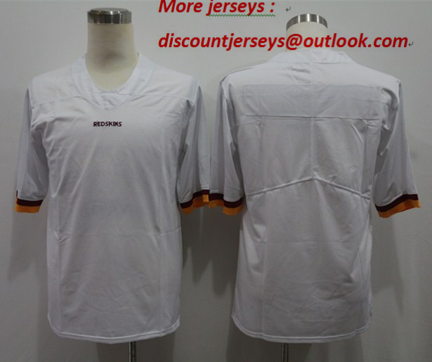 Nike Redskins Blank White Vapor Untouchable Limited Jersey