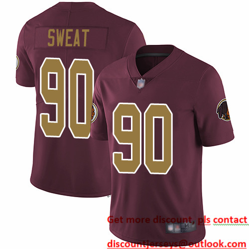 Redskins #90 Montez Sweat Burgundy Red Alternate Men's Stitched Football Vapor Untouchable Limited Jersey